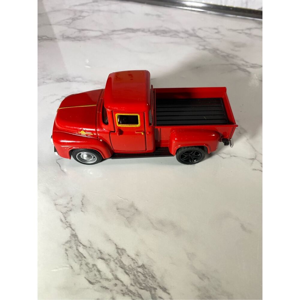 Vintage Metal Red Classic Rustic Pickup Truck